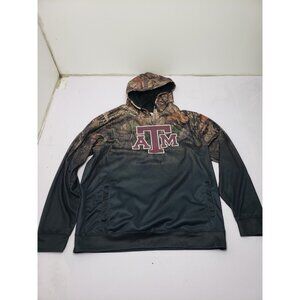 Colosseum Mens Texas A&M Camo Pullover Long Sleeve Hoodie Size XL Made In China